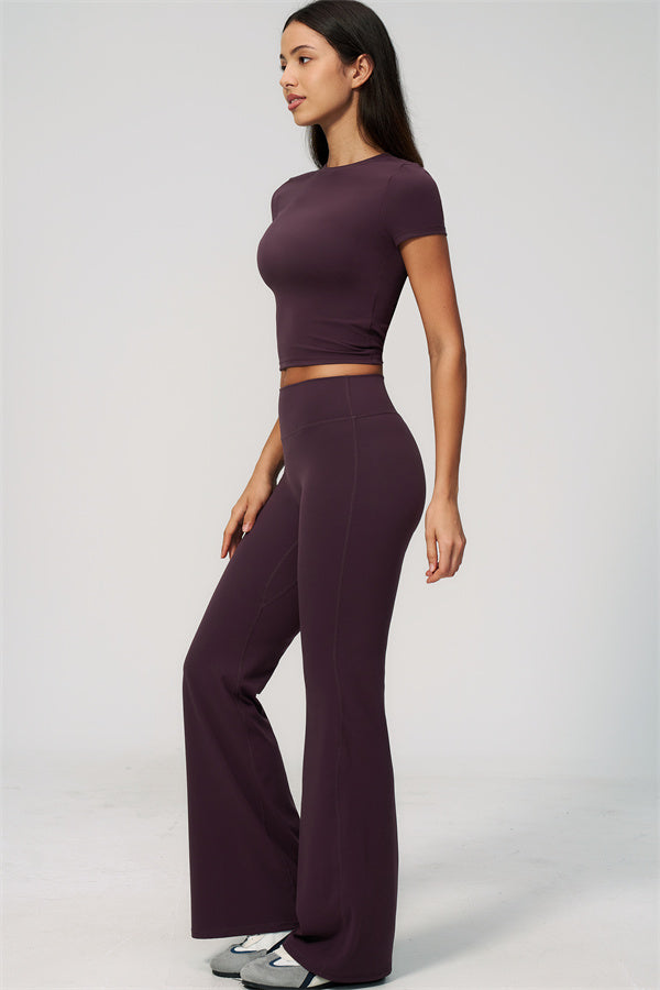 The Zura T-shirt Flared Leggings 2-Piece Set