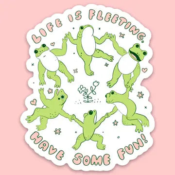 "Life is Fleeting, Have Some Fun" Bumper Sticker