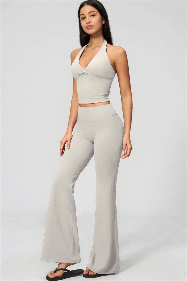 The Lox Crop top Flared Leggings 2-Piece Set