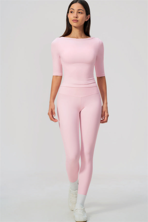 The Flow Motion Half-Sleeve T-Shirt Leggings 2-Piece Set