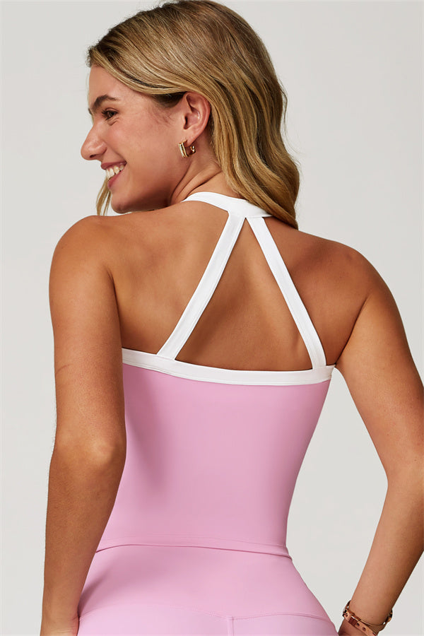 The Quest Cross Back Crop Top Shorts 2-Piece Set