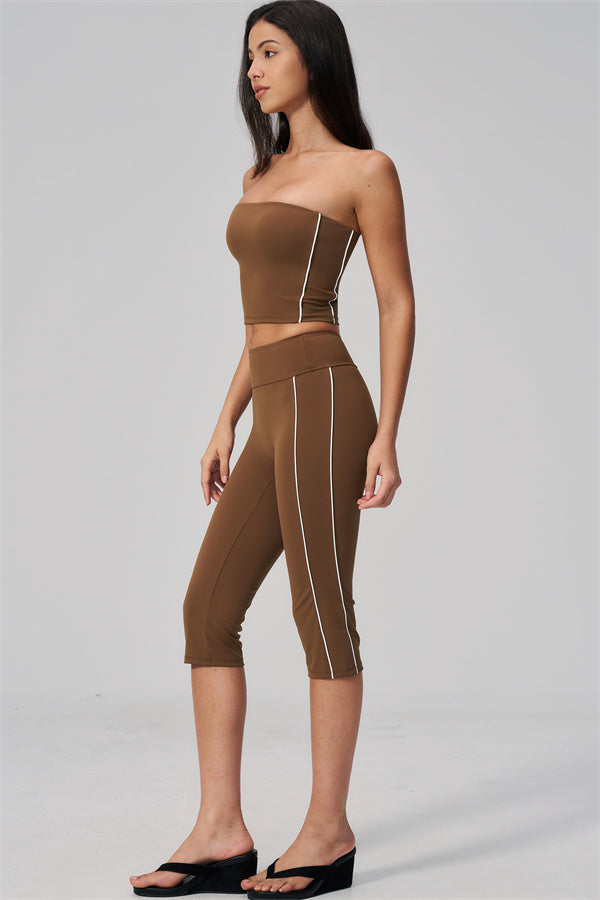 The Breathe Tube Top Capri Leggings 2-Piece Set