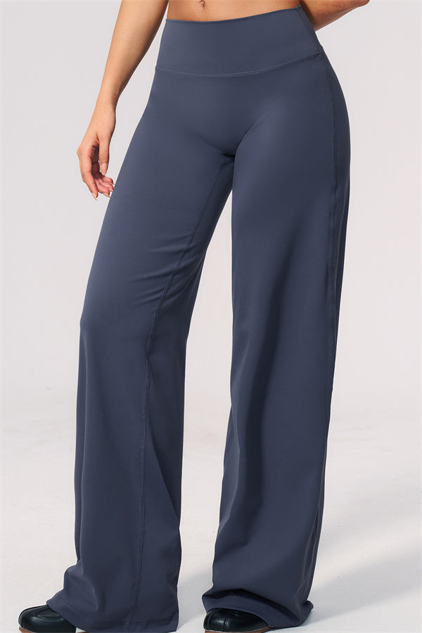 The Twirl Wide Strap Halter Crop Top Straight Leg Pants 2-Piece Set