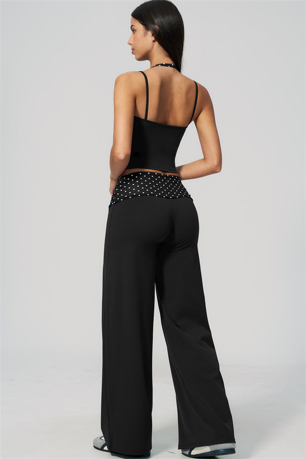 The Enliven Halter Tank Top Straight Leg Pants 2-Piece Set