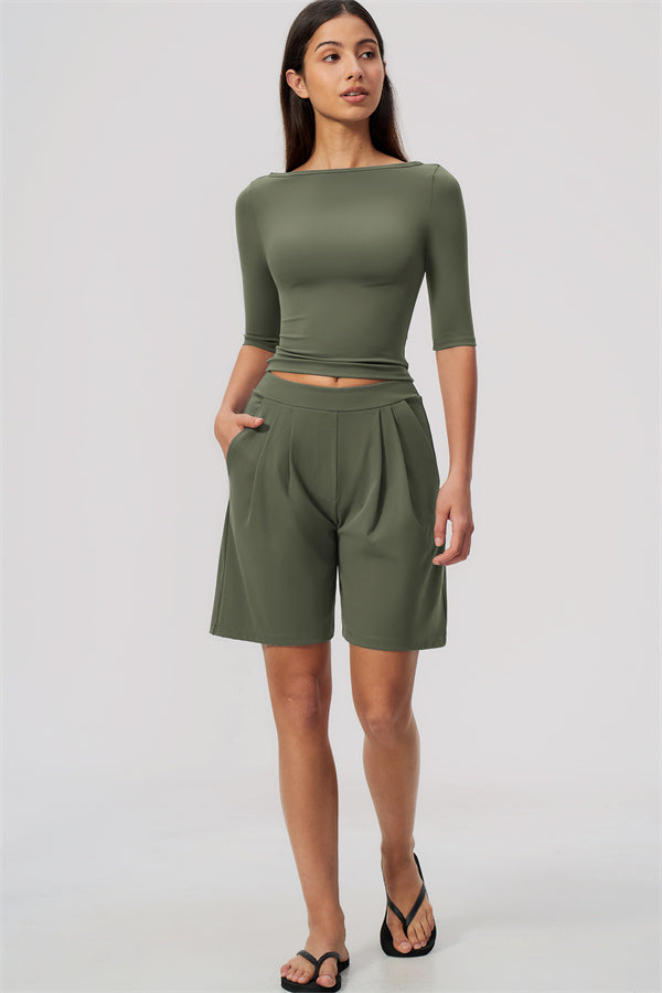 The Flow Motion Half-Sleeve T-Shirt Shorts 2-Piece Set