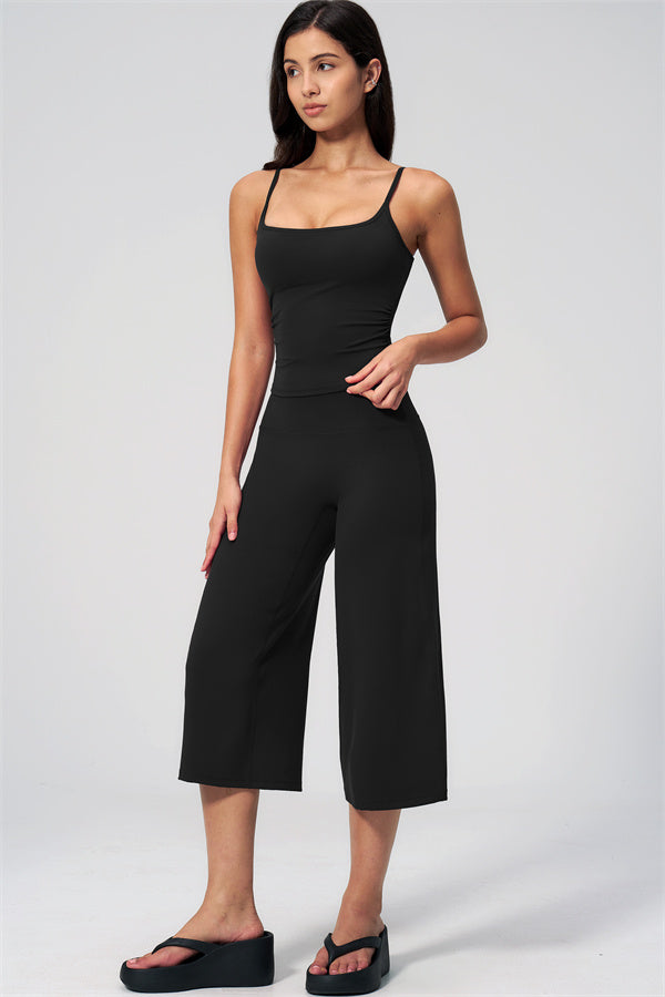 The Nexus Tank Top Wide-Leg Crop 2-Piece Set