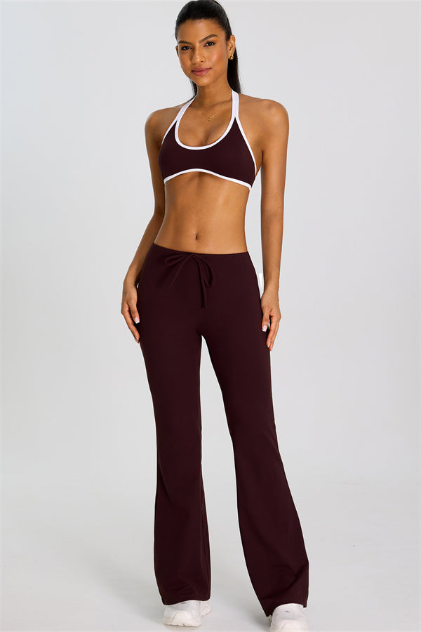 The Mode Sports Bra Flared Leggings 2-Piece Set