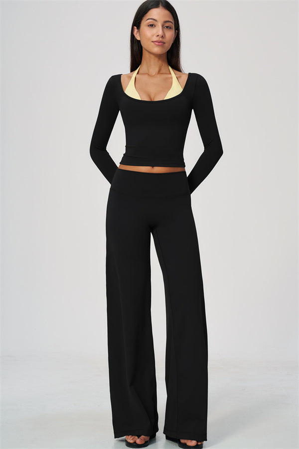 The Cascade Long Sleeve T-shirt Straight Leg Pants 2-Piece Set