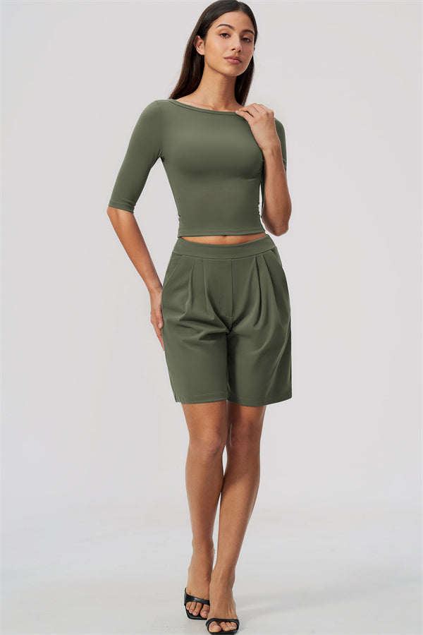 The Flow Motion Half-Sleeve T-Shirt Shorts 2-Piece Set