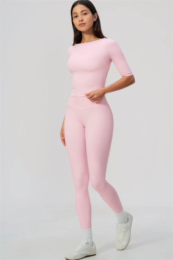 The Flow Motion Half-Sleeve T-Shirt Leggings 2-Piece Set