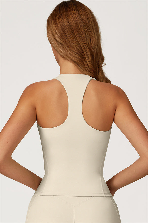 The Glacier Crop Tank Flared Leggings 2-Piece Set
