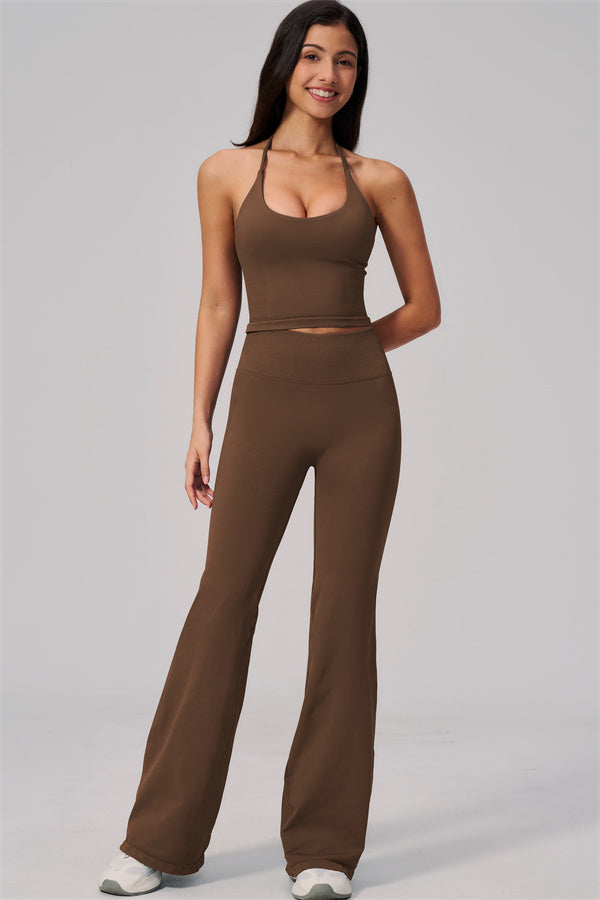 The Align Halter Tank Top Flared Leggings 2-Piece Set
