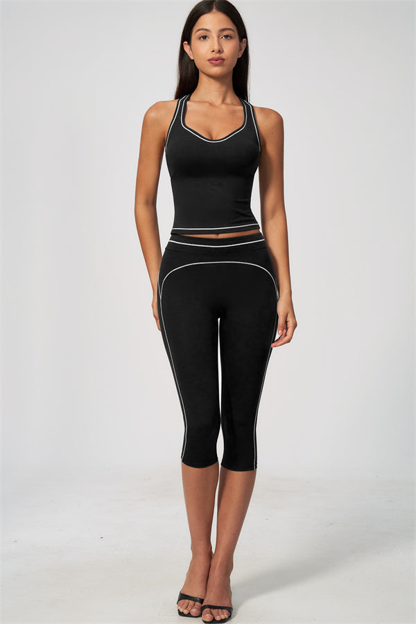 The Amara Tank Top Capri Leggings 2-Piece Set