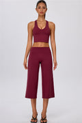 The Energize Crop Top Wide Leg Crop 2-Piece Set