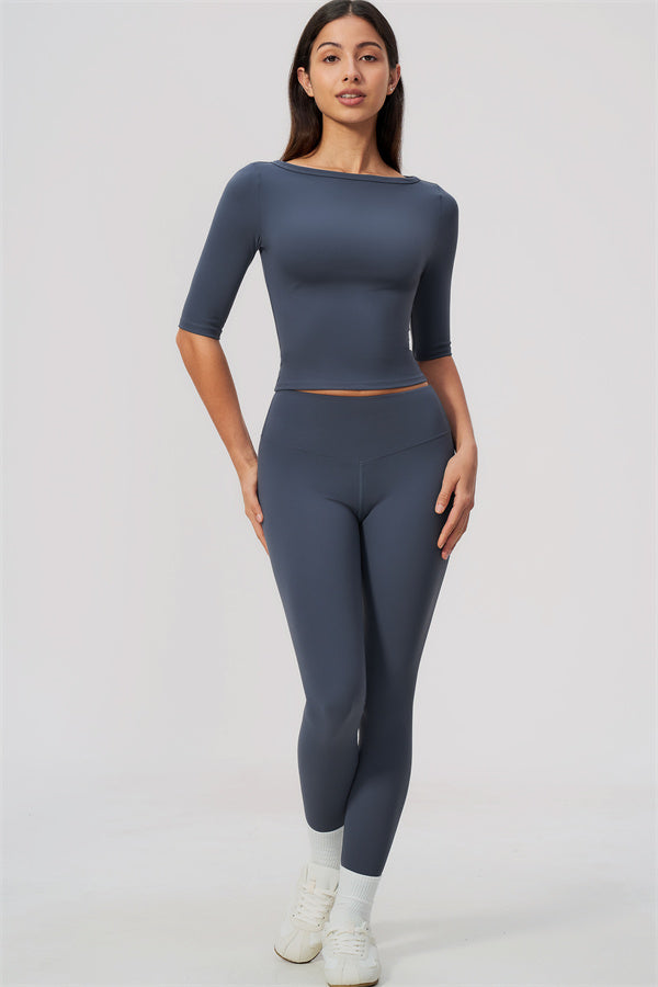The Flow Motion Half-Sleeve T-Shirt Leggings 2-Piece Set
