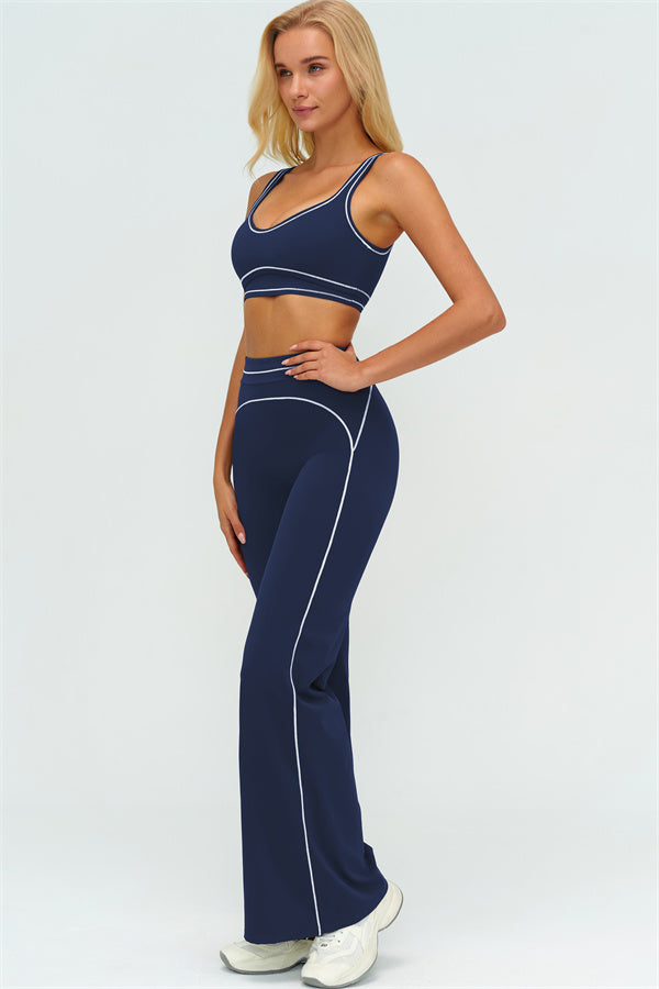 The Amara Sports Bra Flared Leggings 2-Piece Set