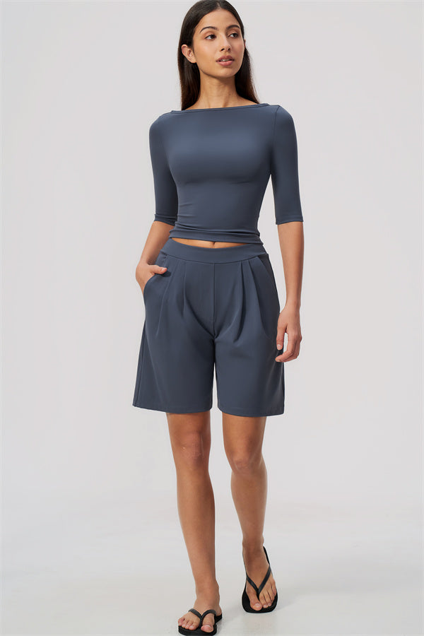 The Flow Motion Half-Sleeve T-Shirt Shorts 2-Piece Set