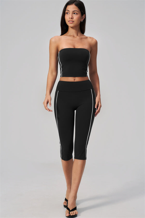 The Breathe Tube Top Capri Leggings 2-Piece Set