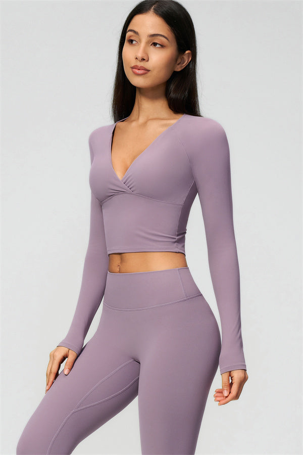 The Lox Long Sleeve Crop top Leggings 2-Piece Set