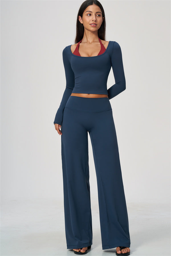 The Cascade Long Sleeve T-shirt Straight Leg Pants 2-Piece Set