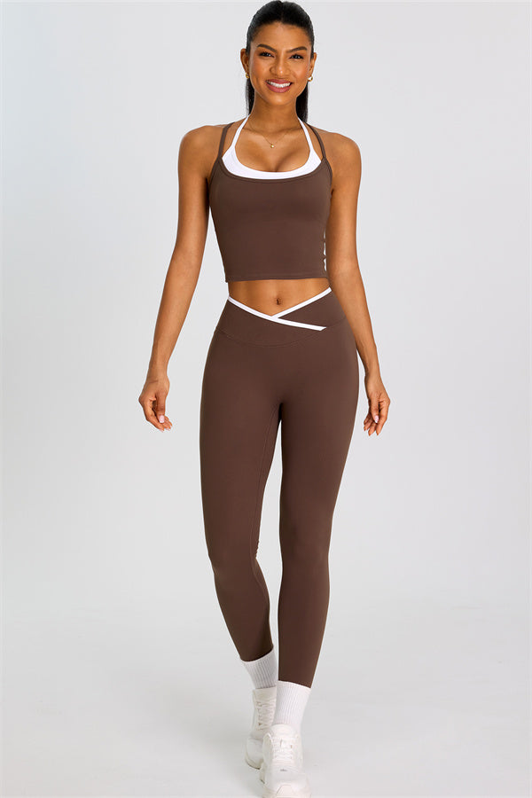 The Dwell Crop Top Leggings 2-Piece Set