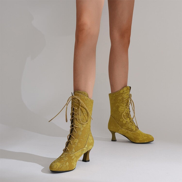Women’s Pointed-Toe Kitten-Heel Boots | Autumn Winter Chic