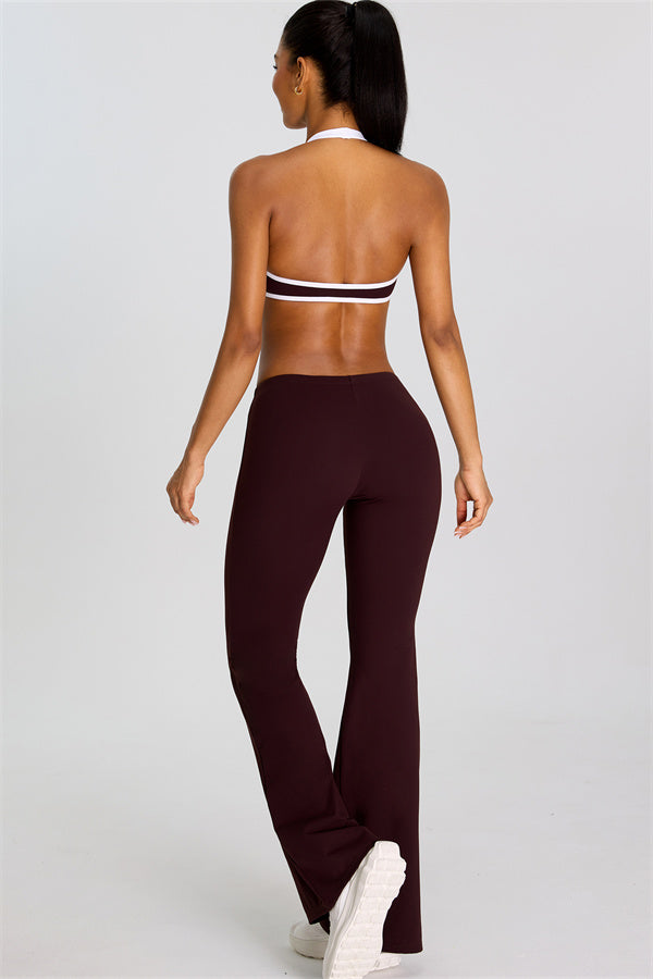 The Mode Sports Bra Flared Leggings 2-Piece Set