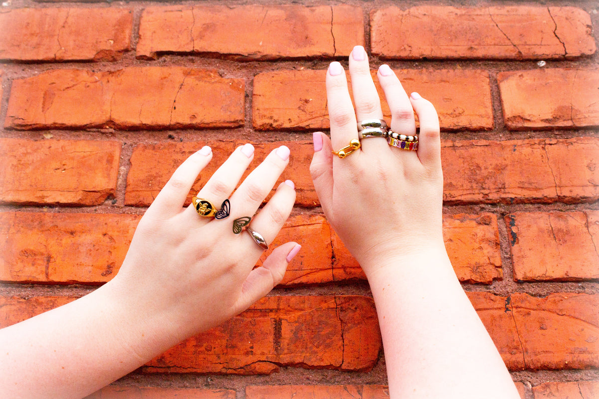 Double Stack-Titanium Ring