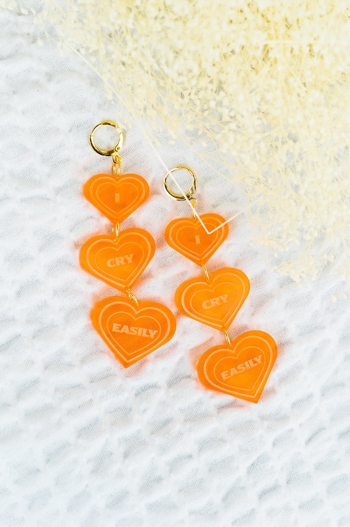 'I Cry Easily' Earrings