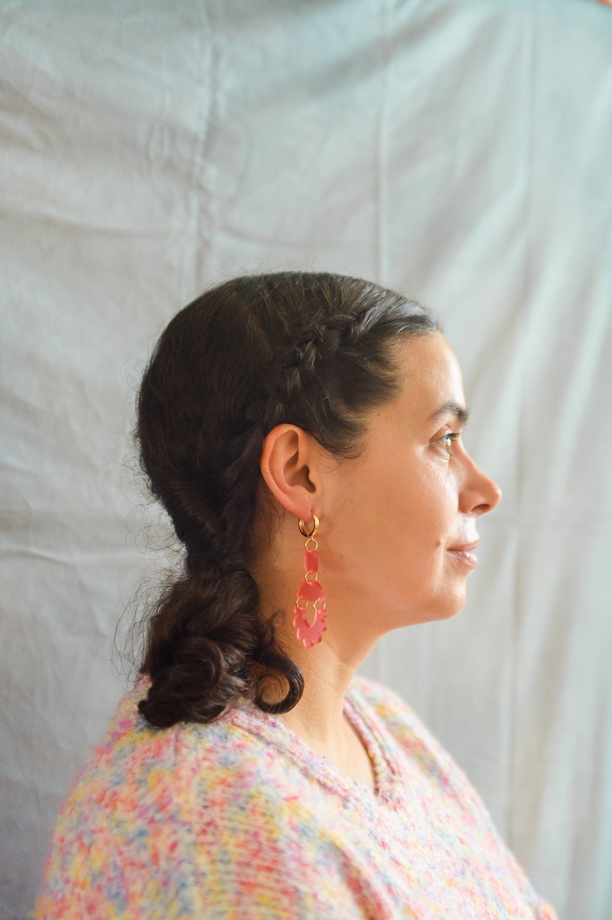 Summer Scalloped Statement Earrings