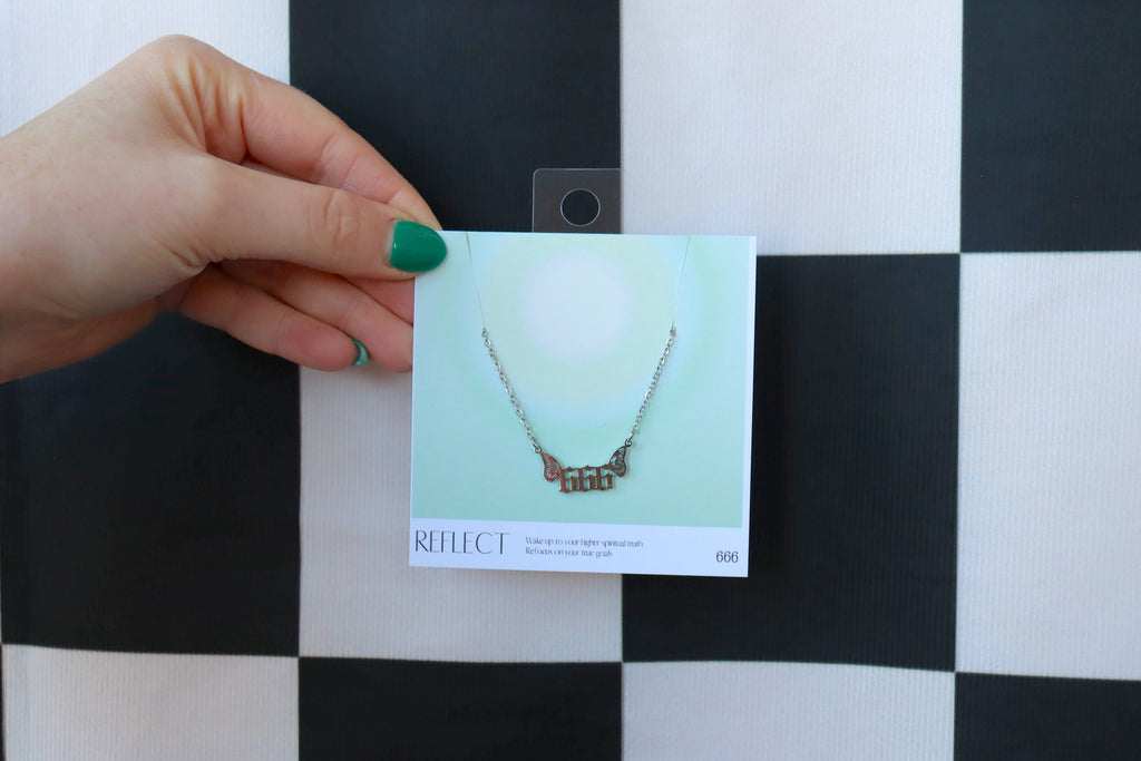 Angel Number Wing Necklace