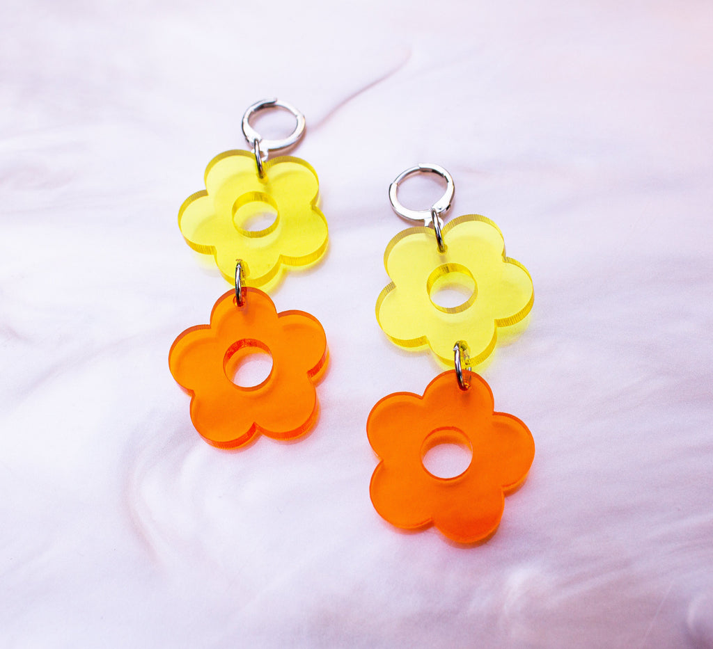 Sunrise Summer Flower Earrings
