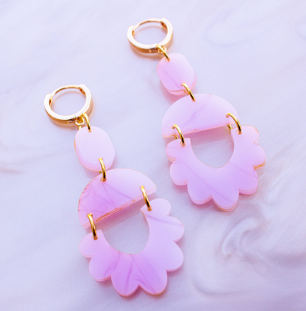 Summer Scalloped Statement Earrings