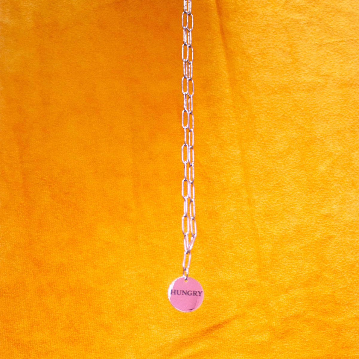 "Hungry" Engraved Necklace
