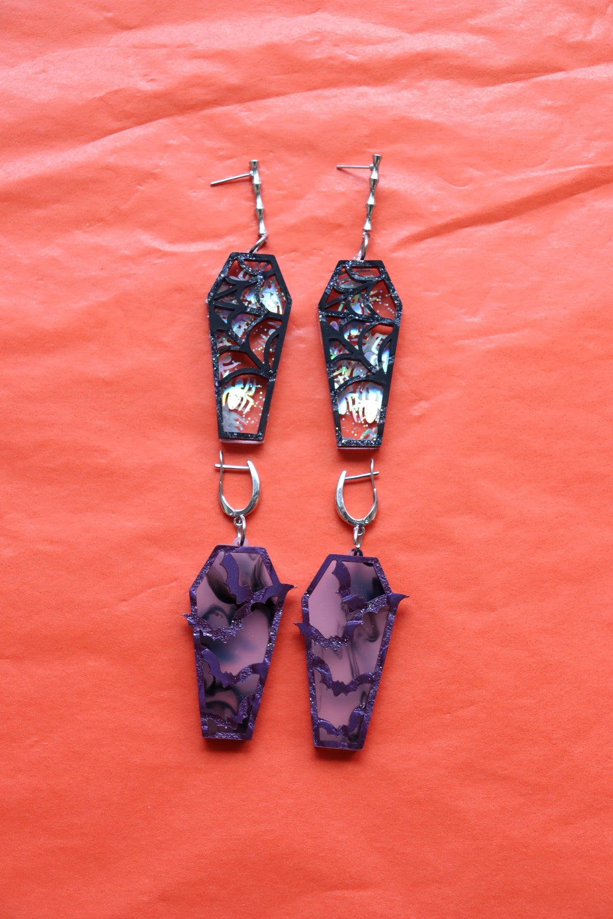 "Laughing 'til I'm Coffin" Earrings