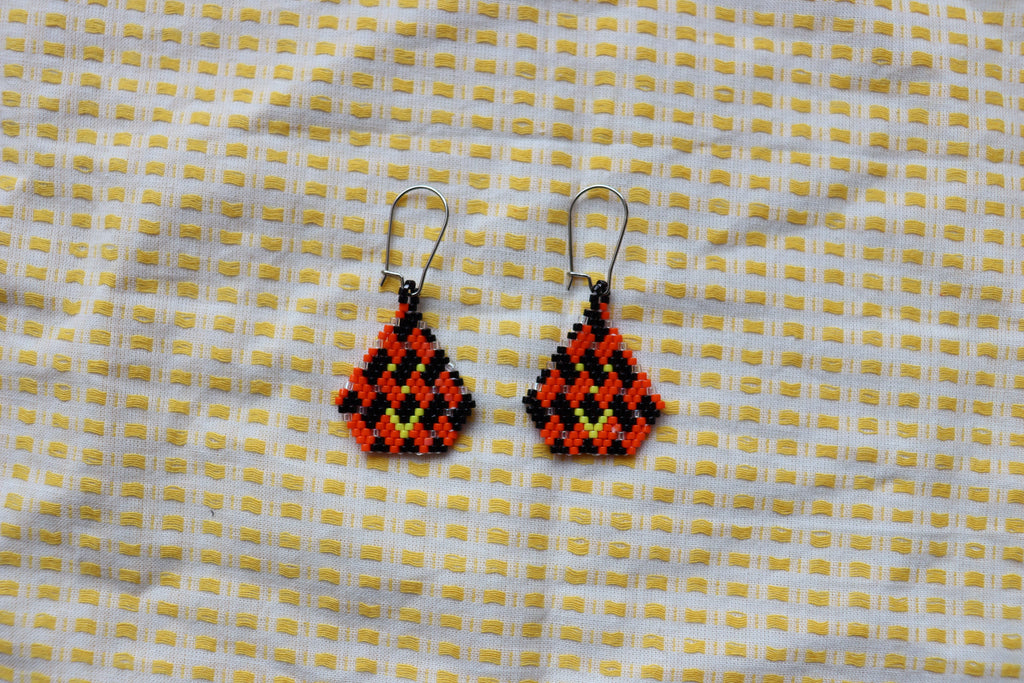 Unique Beaded Halloween Earrings