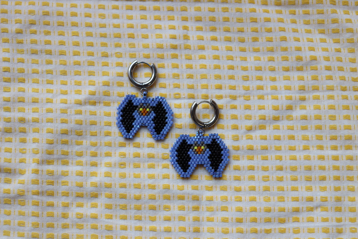 Unique Beaded Halloween Earrings