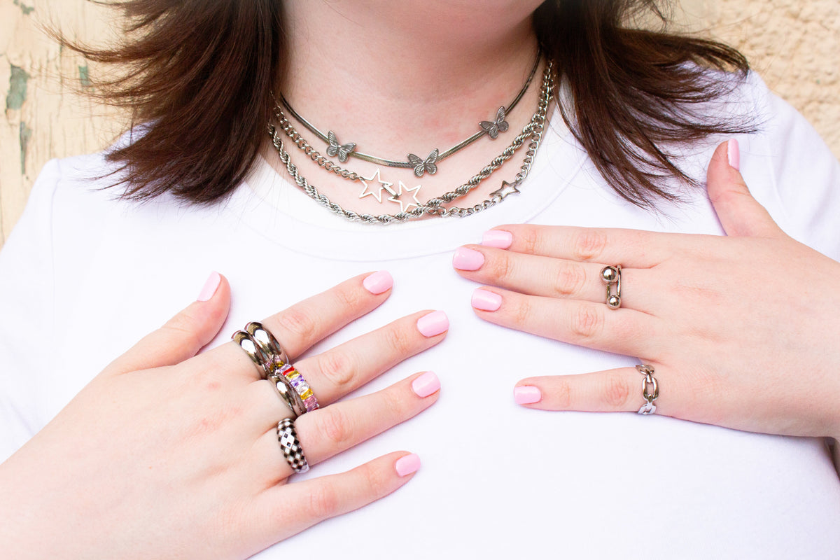 Twisted Chain-Titanium Necklace