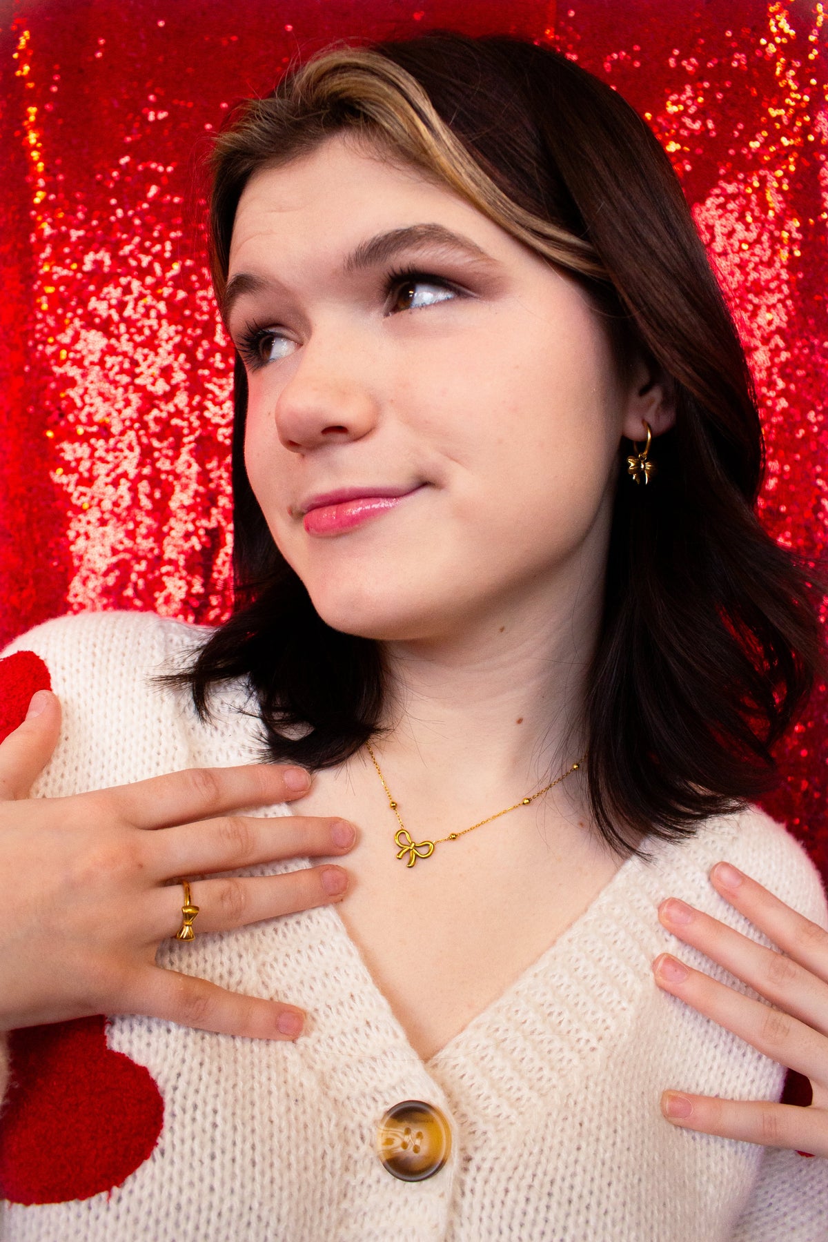Tied Together Forever-Bow Necklace