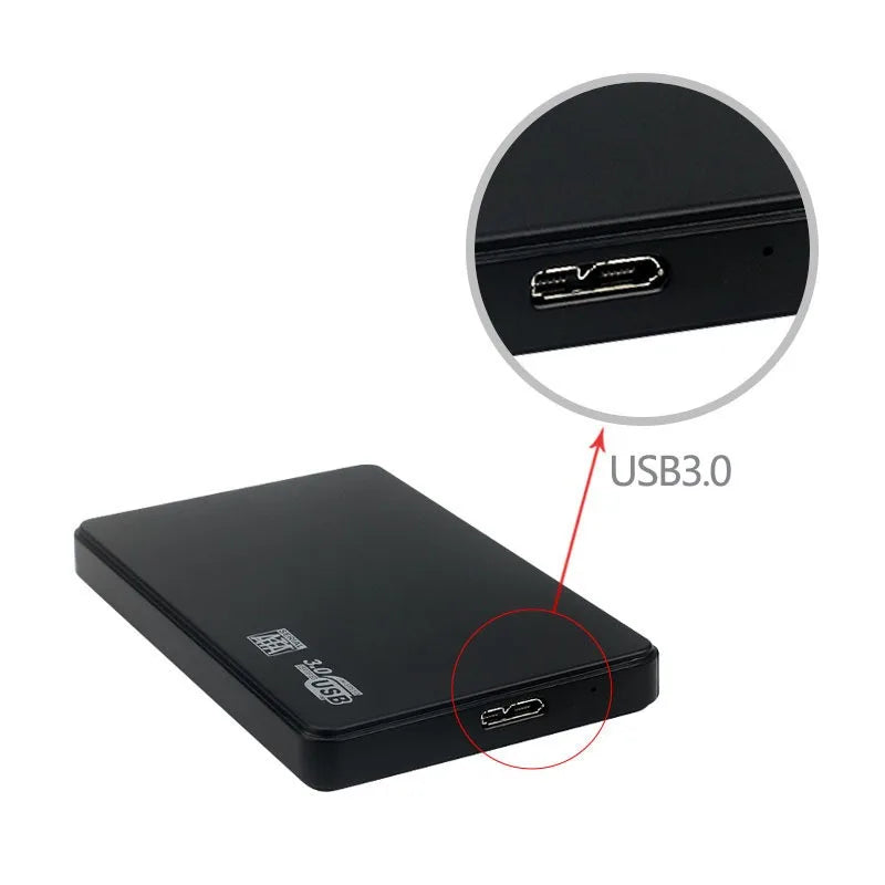USB 3.0 HDD Enclosure 2.5" SATA HDD SSD External Hard Drive Case 5Gbps High Speed External Hard Drive Disk Box for PC Laptop PS5