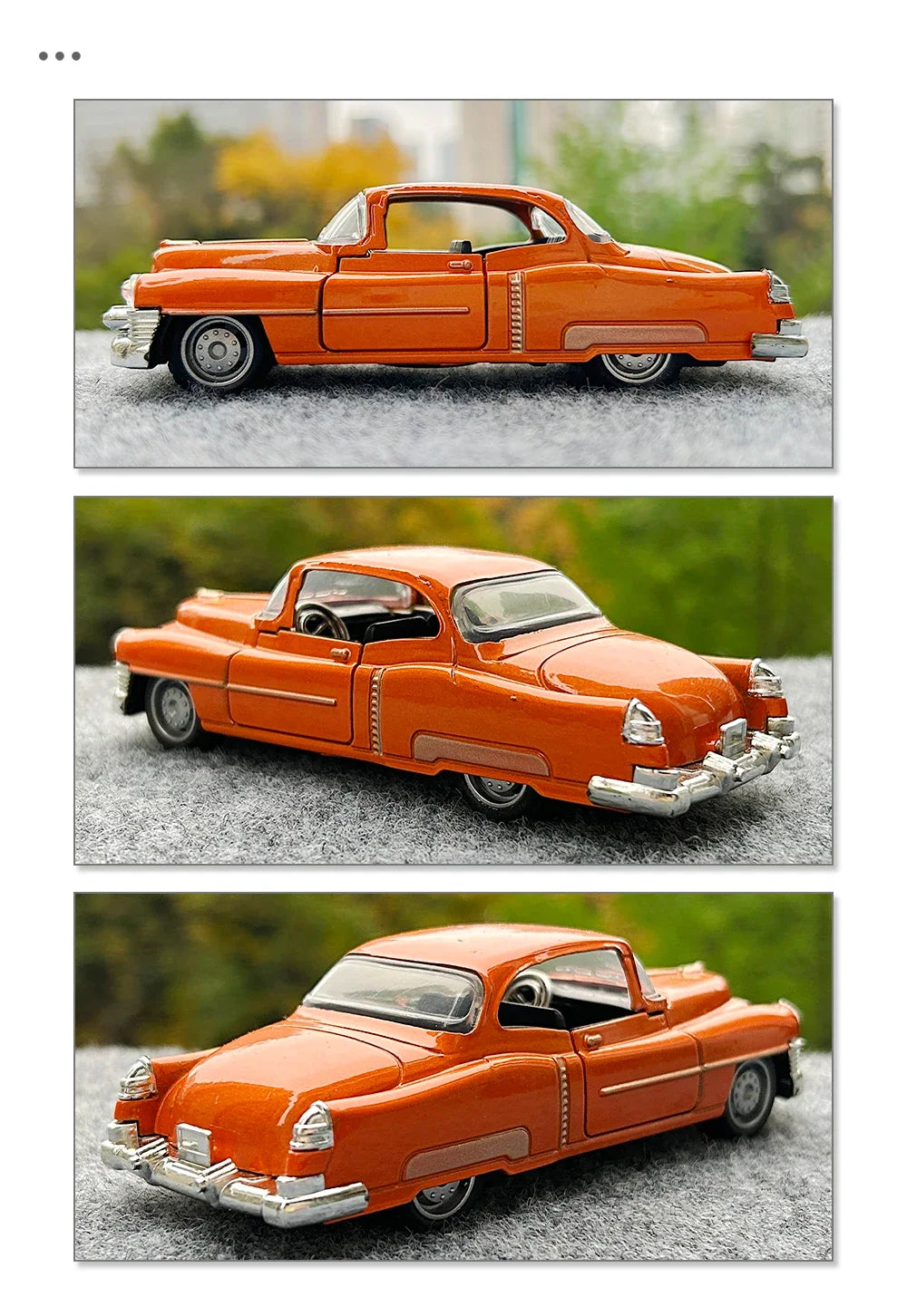1:32 Alloy Diecast CadillacS Vintage Car Model Classic Pull Back Car Miniature Vehicle Replica For Collection Gift for Kids