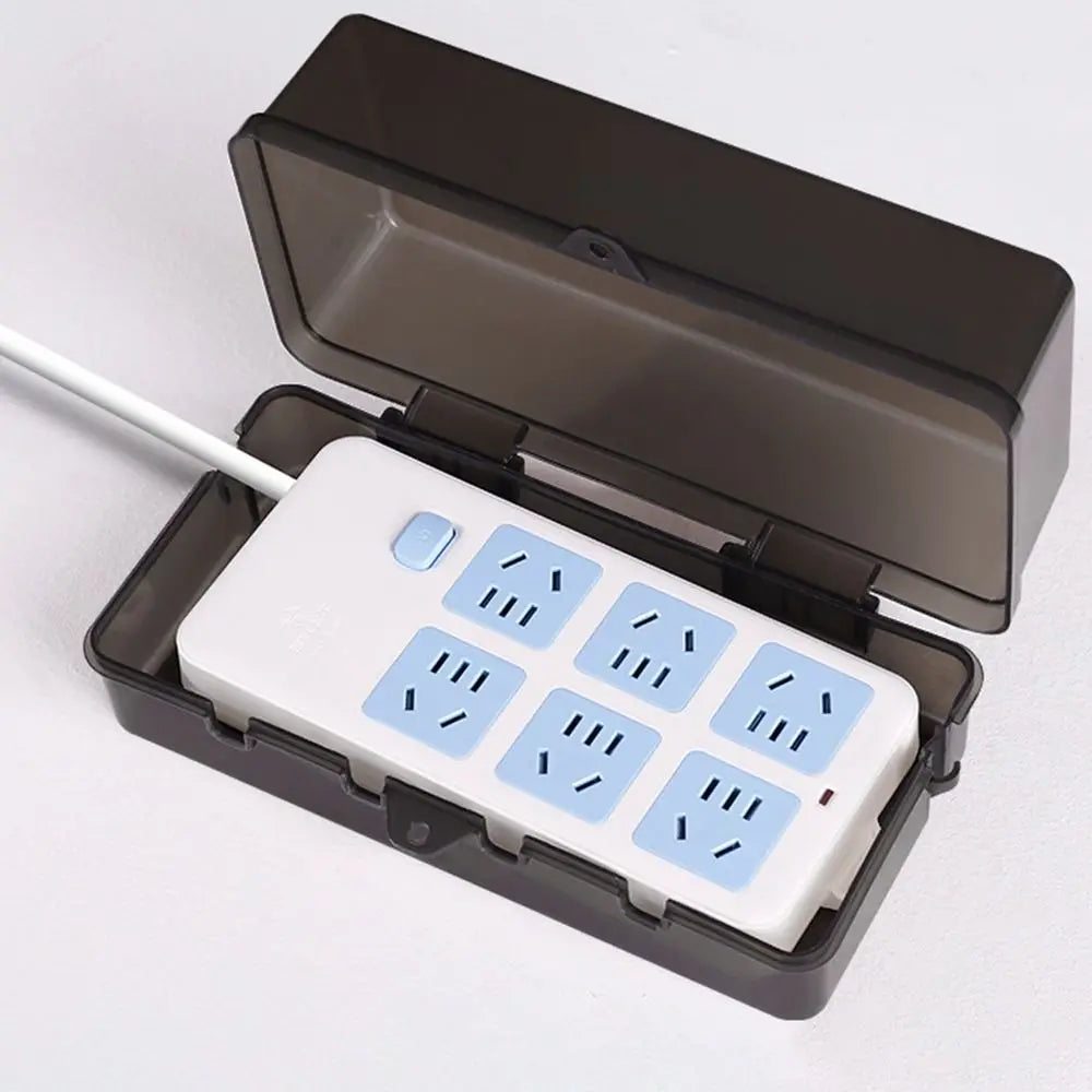 Durable Plastic Plug Box Anti-theft Waterproof Cable Management Box Protect Outlet Weatherproof Extension Lead Cover Outdoor