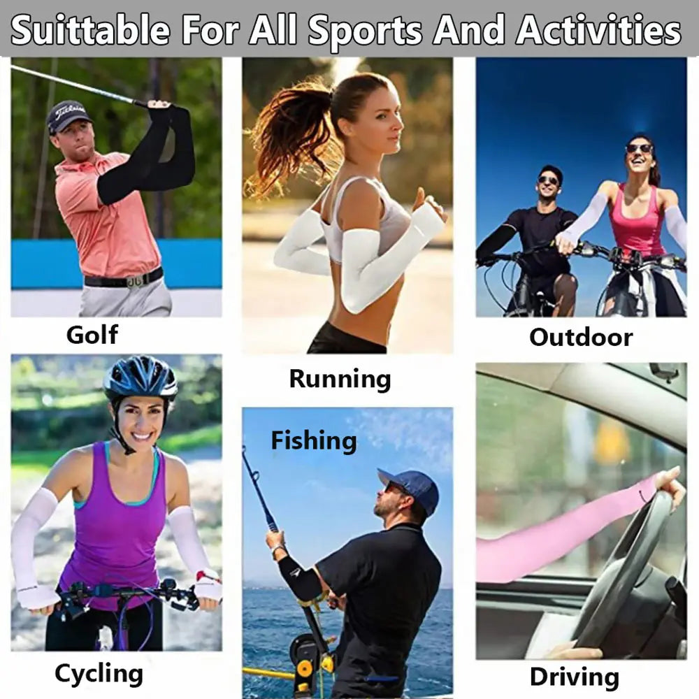 Warmer Running Summer Cooling Basketball Outdoor Sport Arm Sleeves Sun Protection Arm Cover