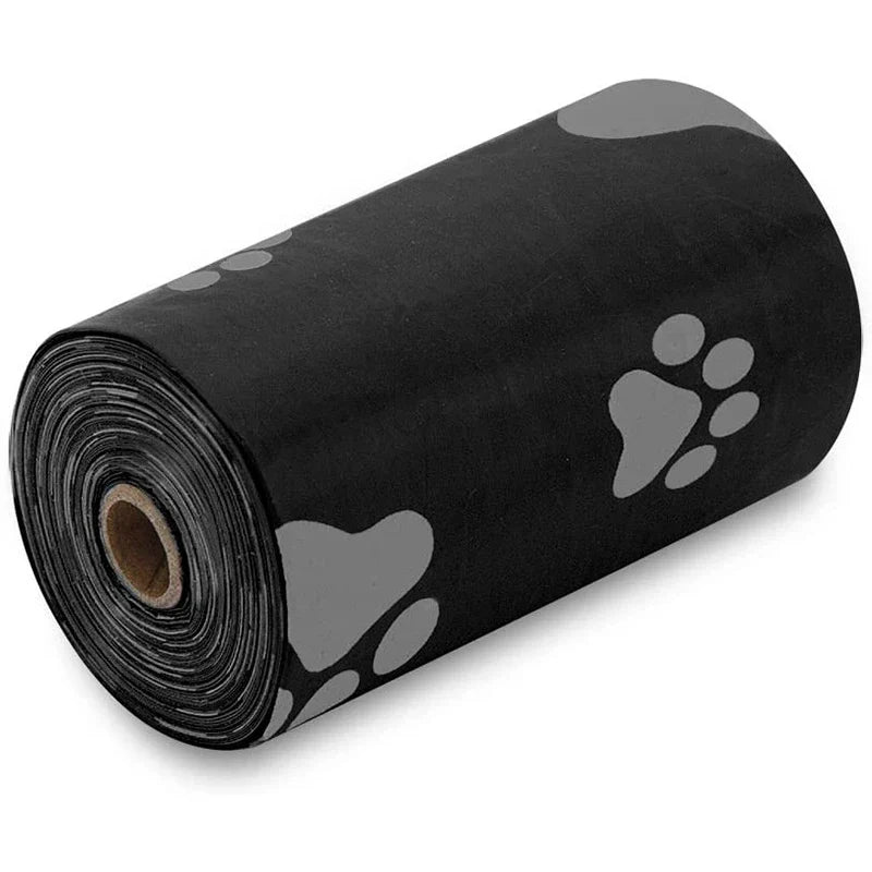 Random Color Cartoon Paw Graphic Dog Poop Bags Pet Poop Bags Leak-Proof Dog Waste Bags For Pet Supplies