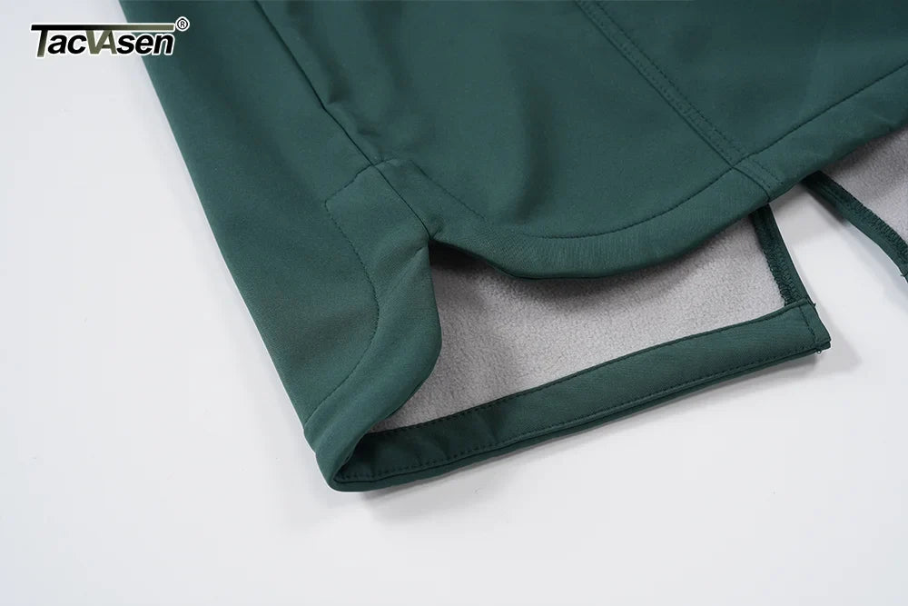 TACVASEN Women's Long Hooded Jacket Fleece Lined Softshell Jacket Waterproof Windproof Hiking Jacket Rain Coat Windbreaker Parka