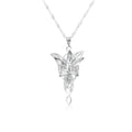 Movie The Lord Arwen Evenstar Necklace Elf Princess Arwen Twilight Star Crystal Pendant Necklaces for Women Choker Jewelry Gift