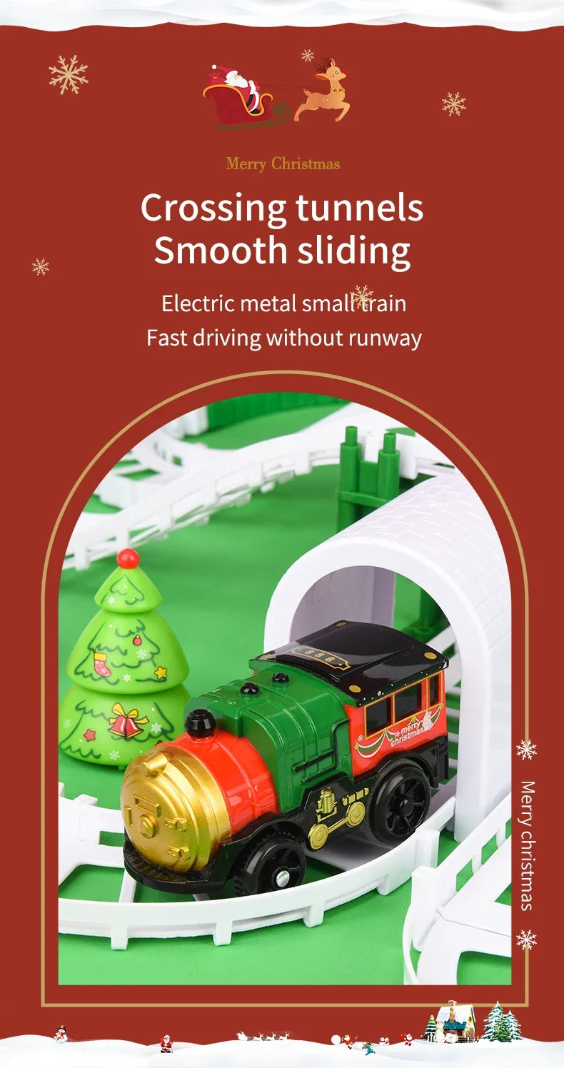 Christmas Track Car Train Toys Children Electric Track Toy Car Christmas Car Kids Educational Toys for Children Birthday Gift