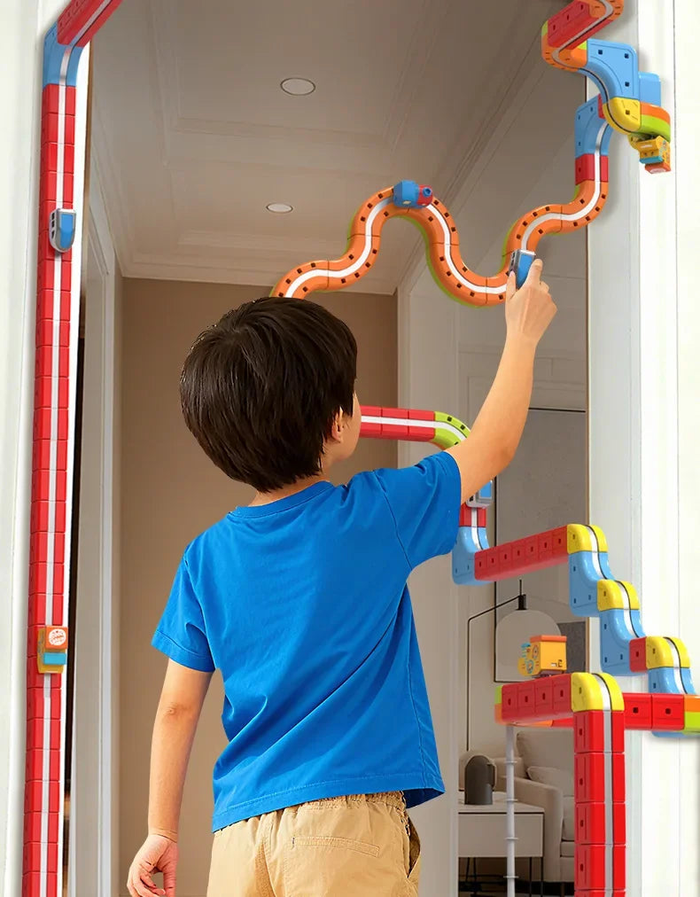 Sell Well Children'S Anti-Gravity Magnetic Attraction Track Train Changeable Magnetic Magic Rail Car Electric Train Toy