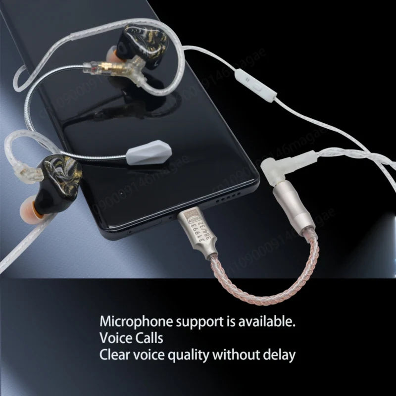 GraveAudio DA06 CX31993 HiFi USB DAC Type C To 3.5mm Headphone Amplifier Audio Decoder IEM AMP Mobile Phone Adapter