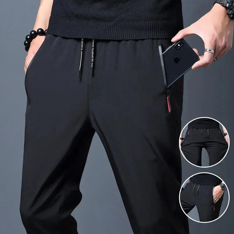 Men's Stretch Slim Fit Cargo Jogger Pants – Elastic Waist